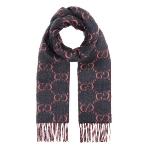 gucci alpaca scarf|gucci wool scarf.